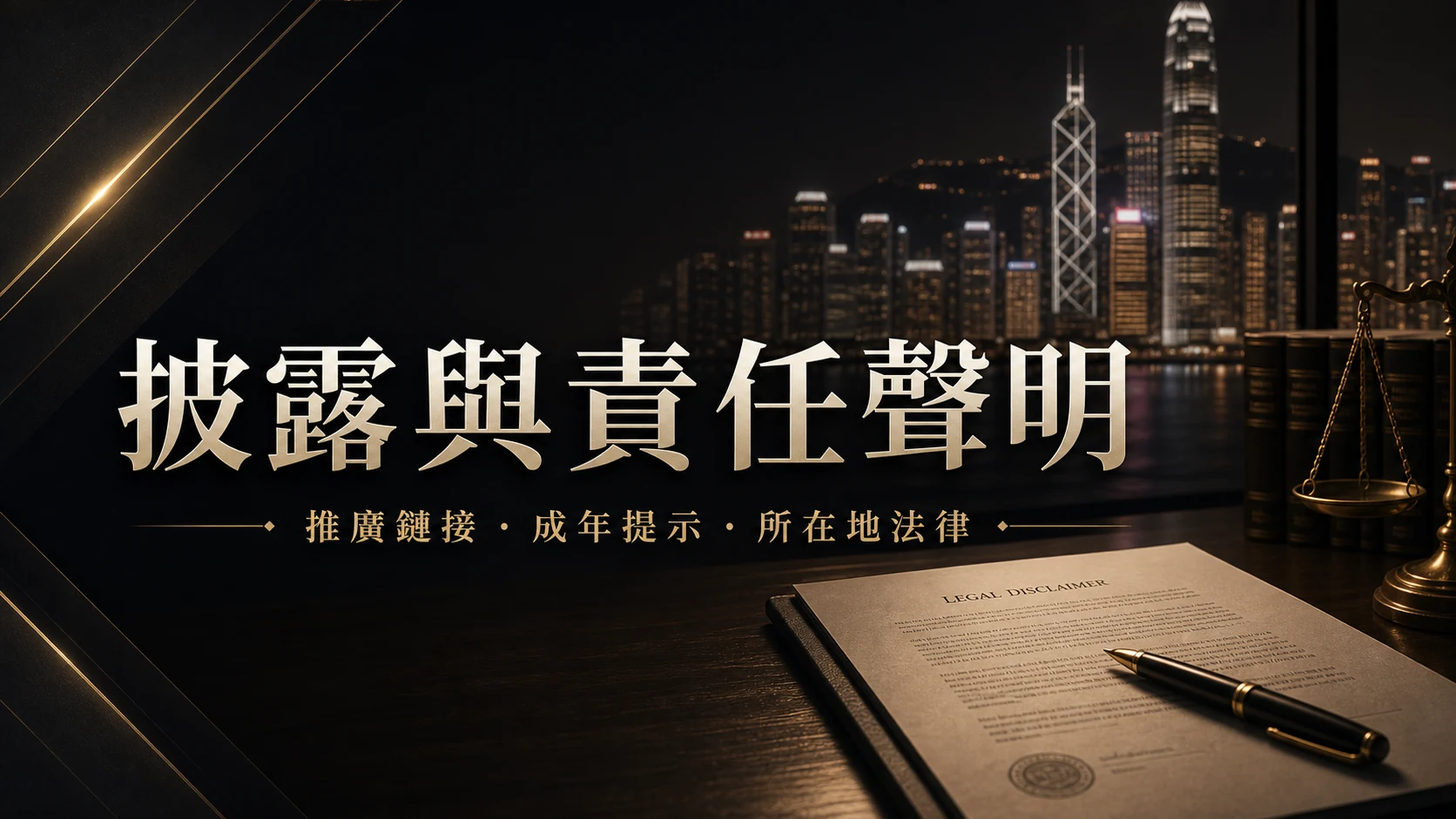 披露與責任聲明封面